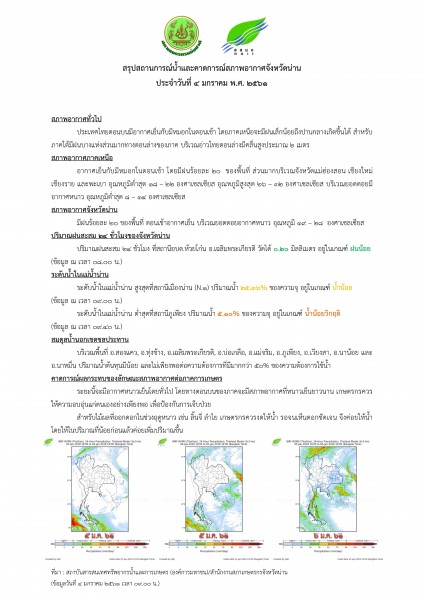 ศูนย์บริหารจัดการน้ำจังหวัดน่าน_4 ม.ค. 61