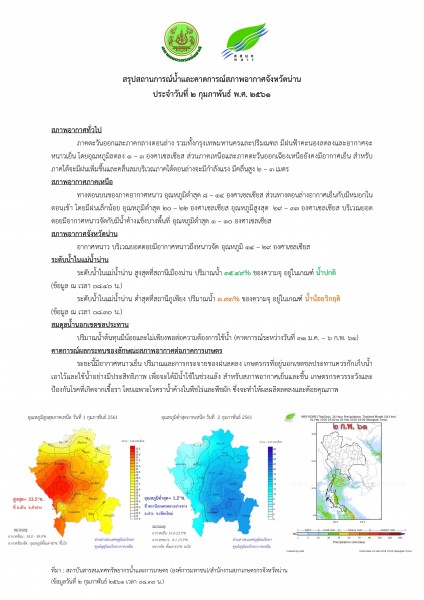 ศูนย์บริหารจัดการน้ำจังหวัดน่าน_2 ก.พ. 61